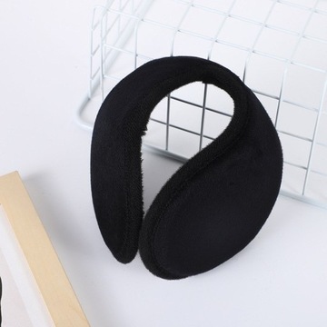 ТЕПЛЫЕ КРУЖКИ ДЛЯ УШЕЙ, ЧЕРНЫЕ Защитная повязка на уши