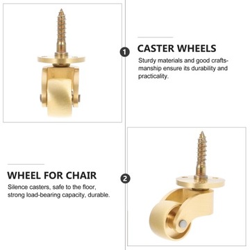 МЕБЕЛЬНЫЕ ПОВОРОТНЫЕ КОЛЕСА 2 ШТ.