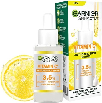Przeciw przebarwieniom serum Garnier Z WITAMINĄ C