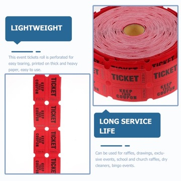 Лотерейный билет Красные лотерейные билеты 1000 шт.