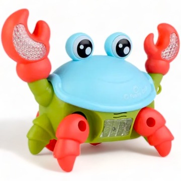 PEŁZAJĄCY KRAB INTERAKTYWNY DLA DZIECI ZABAWKA z DZWIĘKIEM LED na BATERIE