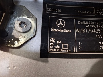 MERCEDES SLK I R170 170 W170 96- ZRCÁTKO LEVÉ 5 PIN 744 EVROPA