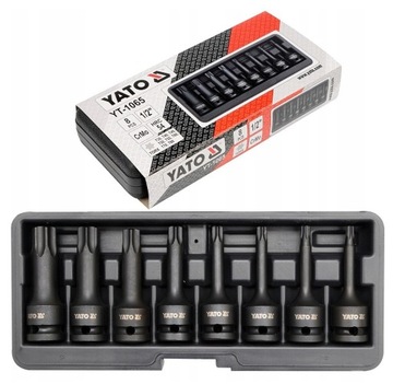YATO YT-1065 ZESTAW KLUCZY UDROWYCH TRZPIENIOWYCH NASADEK TORX 1/2