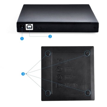 ВНЕШНИЙ USB-привод CD-R/DVD-ROM/RW CD-ЗАПИСЫВАТЕЛЬ ПОРТАТИВНЫЙ ПРОИГРЫВАТЕЛЬ