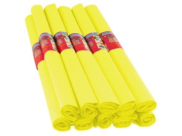 BIBUŁA MARSZCZONA PAPIEROWA ŻÓŁTA 04 10 ROLEK