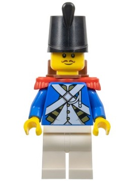 LEGO Figurka pi193 Żołnierz Imperialny Piraci Eldorado Fortress + muszkiet
