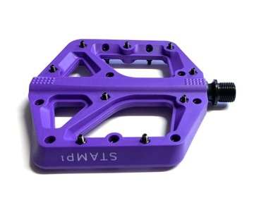 Педали CrankBrothers Stamp 1 Splash Edition, большая платформа, фиолетовые