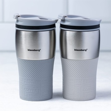 Термокружка 320мл KLAUSBERG серая KB-7626