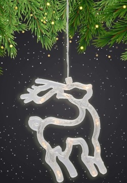 Светодиодное украшение окна REINDEER WARM LIGHT