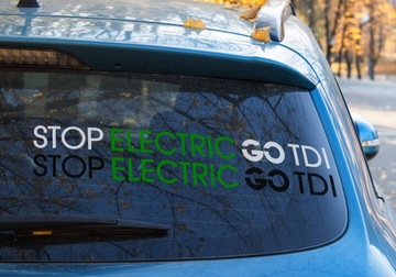 Наклейка Stop Electric Go TDI