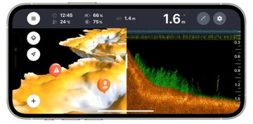 Новейший усовершенствованный интеллектуальный эхолот Deeper CHIRP + 3