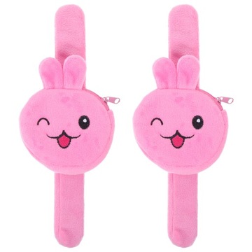 2PCS RABBIT STYLE SLAP BRACELETS WRISTBANDS