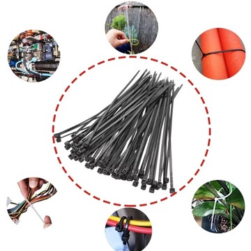 НАБОР КАБЕЛЬНЫХ СТЯЖЕК ЗАГЛУШКИ STRONG ЧЕРНЫЕ РАЗНЫЕ 700 ШТ.