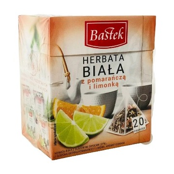 Herbata Biała z Pomarańczą i Limonką Bastek 20t