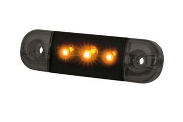 LAMPA LAMPKA OBRYSOWA SLIM POMARAŃCZOWA 12/24V
