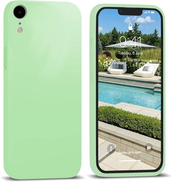 ETUI DO IPHONE XR SILIKON KOLOR CASE + SZKŁO