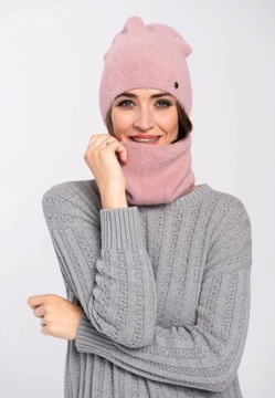 ШАПКА ЗИМНЯЯ ЖЕНСКАЯ, РОЗОВЫЙ ВУЛКАН H-MERRY