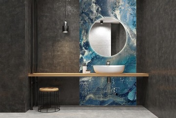 Dekor Ocean na płytce ceramicznej 240x120 wodoodporny do łazienki