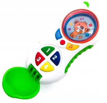 ZABAWKOWY TELEFON Z KLAPKĄ GRA ŚWIECI MELODYJKI