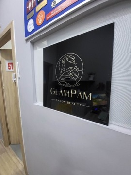 Elegancka płyta plexi 50x50cmSzyld z logo, napisem