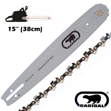 Направляющая 15 дюймов + режущая цепь для HUSQVARNA 254XP / 357XP / 359 [3/8 дюйма]