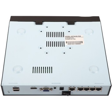 Rejestrator wideo z dyskiem twardym 4CH 1080P HD POE NVR H.265 Net L3