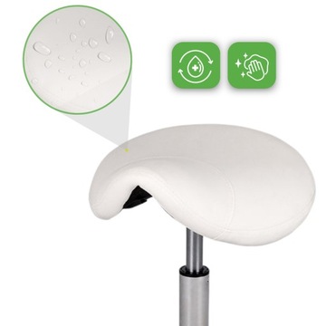 СТУЛКА МЕДИЦИНСКАЯ КОСМЕТИЧЕСКАЯ ПАРИКМАХЕРСКАЯ НА КОЛЕСАХ СЕДЛО ПОВОРОТНАЯ СТУЛКА