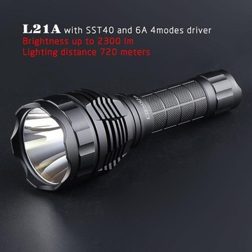 Convoy L21A SST40 2300лм 6500К Белый Тонированный светодиод