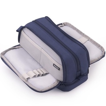 Piórnik szkolny saszetka czterokomorowy organizer duża pojemność (C051)