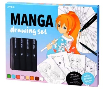 MANGA zestaw artystyczny 20 części nr2.blue