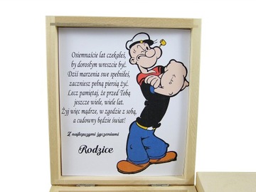 18 Urodziny Oryginalne Pudełko Na Pieniądze Grawer