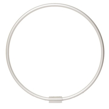 DRĄŻEK PRYSZNICOWY OKRĄGŁY 80 CM SATYNA ALUMINIUM
