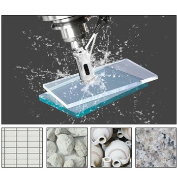 АЛМАЗНЫЕ КОРОНОЧНЫЕ ПИЛА ДЛЯ СТЕКЛЯННОЙ ПЛИТКИ 6-68 ММ