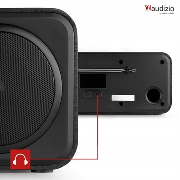 FM DAB стерео цифровое радио + будильник черный Audizio