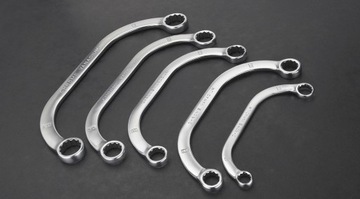 Ключи накидные изогнутые 9-22 мм, набор 5 шт.