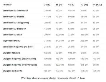 B248 Kombinezon z Kołnierzem Niebieski XXL (44) ni