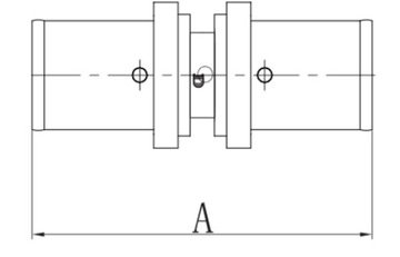 РАВНОПОЛОЖЕННЫЙ ПРЕСС-СОЕДИНИТЕЛЬ PEX ALUPEX FI 16x16 ЛАТУНЬ DIAMOND