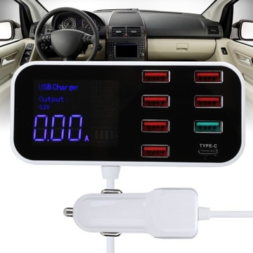 8 портов, несколько USB-зарядных устройств для быстрой зарядки, концентраторы зарядных станций, цифровой дисплей для
