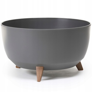 Doniczka Misa ROMA 47 h27 na nóżkach Antracyt