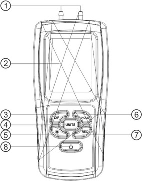 ЦИФРОВОЙ МАНОМЕТР ВАКУУМНЫЙ ТЕСТЕР 0–0,350 БАР USB