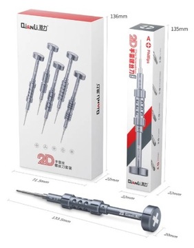 ТОЧНАЯ ОТВЕРТКА QIANLI 2D, МОДЕЛЬ A, PHILIPS, 1,3 ММ, КРЕСТОВАЯ ОТВЕРТКА ДЛЯ IPHONE IPAD