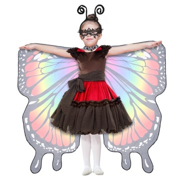 ДЕТСКАЯ МАСКА С КРЫЛЬЯМИ БАБОЧКИ, НАКИДКА, Косплей, Косплей, резинка для волос, кружевная маска, 1 комплект