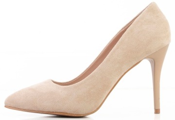 БЕЖЕВЫЕ ЗАМШЕВЫЕ НАСОСЫ НА ШПИЛЬКАХ 41