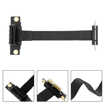 Adapter kabla przedłużającego PCIE X1 karty dźwiękowej X8 10cm