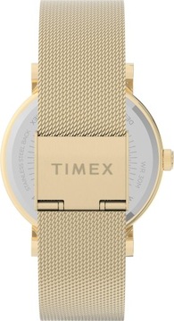 Zegarek damski TIMEX ORIGINALS elegancki złoty na bransolecie MESH
