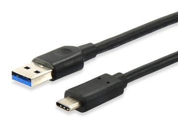 Equip 128343 kabel USB 0,25 m USB 3.2 Gen 1 (3.1 Gen 1) USB C USB A Czarny