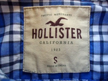 HOLLISTER by ABERCROMBIE niebieska koszula S BDB