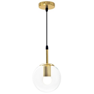 Lampa APP686 sufitowa złota szklana kula