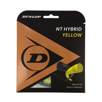 DUNLOP NT HYBRID ЖЕЛТАЯ ТЕННИСНАЯ СТРУНА 1,35/1,30