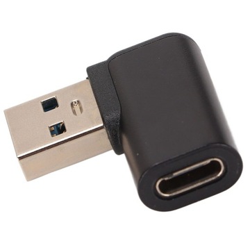 Адаптер USB 3.0 90 градусов на тип C 3A, 10 Гбит/с